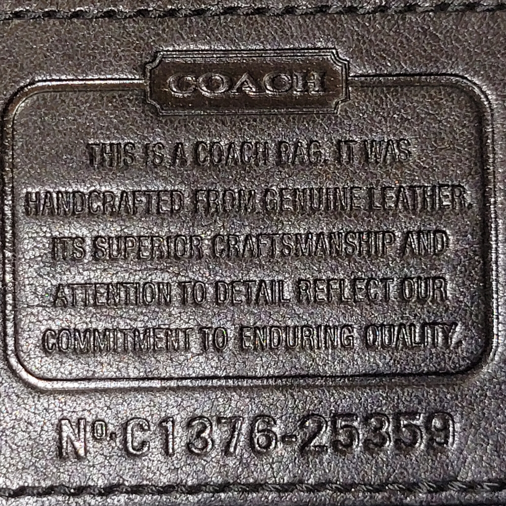 Coach handbag Leather, Black - Vintage Retail - Picture 6 of 15